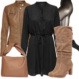 Černé Halenkové šaty image