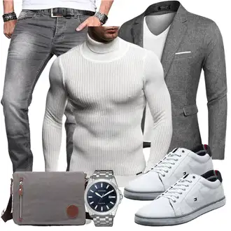 Elegante Outfits Moderne mit Grau COOFANDY "Elegant Outfit"Look: Casual, Classic, Elegant, Moderne, Sportlich, Schick, Western, Büro, Stil, Business, Emo, Indoor