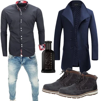 Elegante Outfits mit Schwarz Unkategorisiert Rieker, Schwarz Unkategorisiert Boss "Elegant Outfit"
