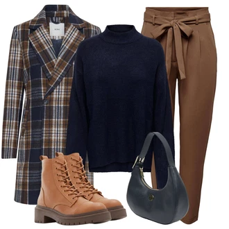 Ležérní Pracovní pohovor Outfit s Šedá Aldo "Zimní outfity"Look: Ležérní, Pracovní oděvy, Unisex, Trendový, Egirl, Šik, Nadrozměrné, Venkovský styl, Moderní