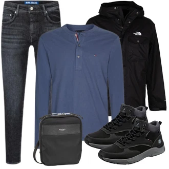 Jeans Outfits mit Sweatshirt Tommy Hilfiger "Freizeit Outfit"