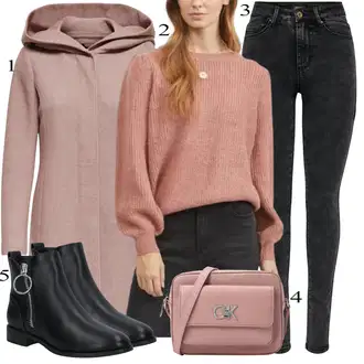 Denim outfits mit Črna Only, Črna Only "Zimski outfit"