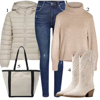 Outfits for chubby Disko mit Temno modra/Modra Kavbojke z Razporkom/Usnjena Jakna/Usnjene Čevlje/Zimska jakna/Kavbojke na Poteg/Push up Kavbojke/Kavbojke Visokega Pasu/Kavbojke z Luknjo/Usnjene jakne/Ženske 7/8 Kavbojke/Gležnarji Only "Zimski outfit"Look: Stil, 90. leta, Kul, Disko, Francoski, Modernen, Stari denar