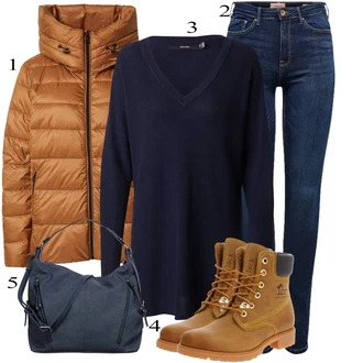 Black Outfits mit Tom Tailor "Zimski outfit"