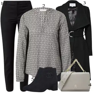 outfit mit Temno modra/Črna Vintage Gležnjar/Ravni Gležnjar/Poletni gležnjar/Podloženi Gležnar Tamaris "Zimski outfit"
