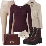 Outfity s tmavě hnědými kozačkami Timberland image