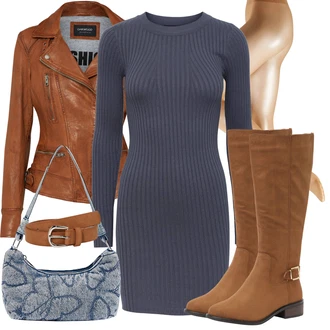Outfity pro zábavu Divoký Západ s Hnědá/Béžová/Oranžová About You "Zimní outfit pro volný čas"Look: Western, Kovbojka, Unisex, Divoký Západ, Klasické, Cool