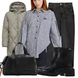 Outfity s boyfriend džínami a gumovými kotníkovými botami image