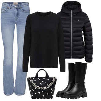 Flared Outfit s Šedá VERO MODA "Outfity na zimu"