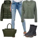Černé Lakované Rieker Kozačky Outfity image