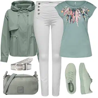 Zima Outfit sa Siva/Krem Hlače s Prorezom/rupa hlača/Skinny Hlače/Jeggings/Hlače Visokog Struka/Push-up Hlača Only "Outfit za svaki dan"
