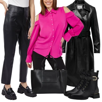 Outfity na zimu s Černá/Bílá/Hnědá/Béžová orsay "Perfektní na zimu"