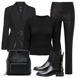 Outfit s Černá Högl "Perfektní na zimu"