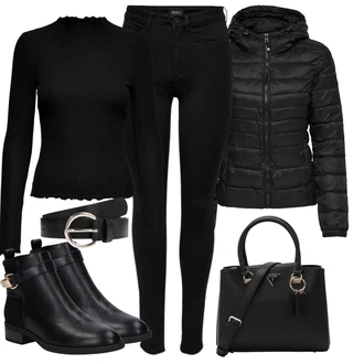 Outfity na zimu s Černá/Tmavě modrá Legíny s Podšívkou/Teplé Legíny/Kožená bunda/Neprůhledný Legíny/Sportovní Legína/Formovaná Legína/Bavlněné Legíny/Legíny s Rozparkem/Pletený Legín Only "Perfektní na zimu"