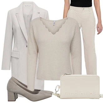 Outfit s Šedá/Béžová/Hnědá/Khaki Peněženka/Dopisová Peněženka/Klasická Taška Přes Rameno/Malá Taška/Taška Přes Rameno/Taška na telefon/Ledvinka Desigual "Perfektní na zimu"