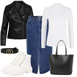 Outfity na zimu s Bílá/Krémová/Šedá Roláková Košile Lascana "Perfektní na zimu"