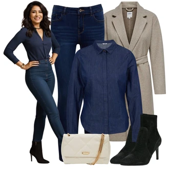 Slouchy Outfit s Černá Špičatá Kozačka/Letní kotníková Kozačka/Vintage Kotníková Bota/Kotníková Bota s Podšívkou/Kotníková Bota Na Podpatku/Dámská Ponožková Bota camaieu "Perfektní na zimu"