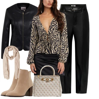 Ležérní Pracovní pohovor Outfit s Béžová/Hnědá Aldo "Perfektní na zimu"Look: Elegantní, Western, Ležérní, Chytrý příležitostný, Příliš oblečený, Klasické, Glamourové, Venkovský styl