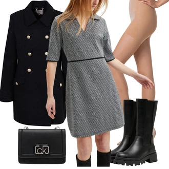 Outfit s Černá/Červená/Hnědá/Šedá Taška Přes Rameno/Sportovní Taška Přes Rameno/Klasická Taška Přes Rameno/Taška/Brašna/Malá Taška/Dopisová peněženka Calvin Klein "Perfektní na zimu"