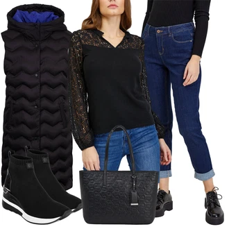 žakár Outfit s Černá/Bílá/Modrá/Tmavě šedá/Šedá Taška Přes Rameno/Taška/Kancelářská Taška/Shopper taška/Sportovní Taška Přes Rameno/Taška Na Rameno/Obchodní Taška Calvin Klein "Perfektní na zimu"