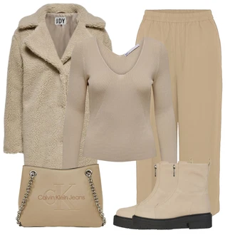 Outfit s Béžová Geox "Perfektní na zimu"