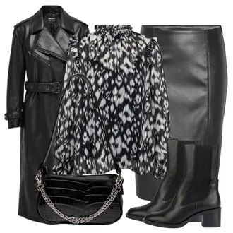 Oblečení se sukní Zima s Černá Only "Perfektní na zimu"