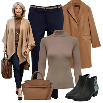 Outfity na zimu Short sleeves s Hnědá/Béžová Taška Přes Rameno/Obchodní Taška/Brašna/Pánská taška/Kancelářská Taška/Taška Calvin Klein "Perfektní na zimu"