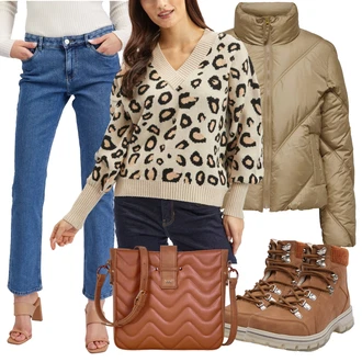 Outfity na zimu s Bílá orsay "Pohodlné zimní outfity"