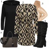 Black Outfits S volančki za dame image