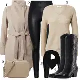 bershka Škornji outfiti za dame image