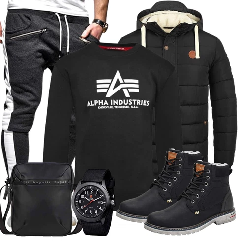 Blau Trachtenmode/Winter Parka Putu kombinieren