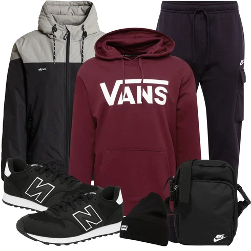 Baggy Dunkelblau/Lila Cargo-JoggingHose/Jogger Hose Nike Sportswear kombinieren mit Schwarz/Dunkelgrau/Beige/Grau KapuzenJacke/Windbreaker Jacke/2in1 Jacke/FunktionsJacke/SegelJacke/OutdoorJacke/Innenfutter Jacke/ÜbergangsJacke/KunstfaserJacke/NylonJacke/WendeJacke Iriedaily