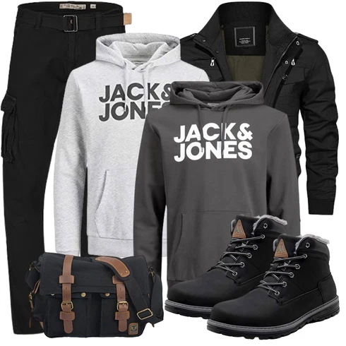 Dunkelgrau/Grau/Schwarz/Dunkelgrün Sport Sweatshirt/Damen Pullover/Ausgefallener Hoodie/Vintage Hoodie/Hoodie/Sport Hoodie/Unisex Hoodie Jack & Jones kombinieren