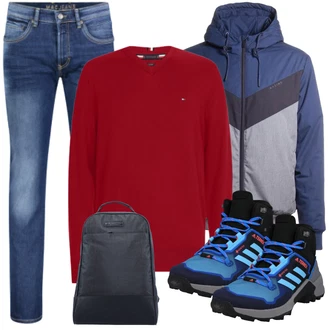 Stiefel Outfits mit Weiß Jeans MAC "Street Style Outfit"