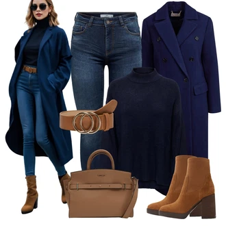 Outfit s Hnědá/Béžová Taška Přes Rameno/Obchodní Taška/Brašna/Pánská taška/Kancelářská Taška/Taška Calvin Klein "Pouliční Styl Outfit"