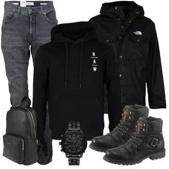 Winter Outfits mit Schwarz Stiefel Tom Tailor "Winter Outfit"