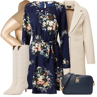 Outfit sa Bež/Kaki Prijelazni Kaput/Lagani Kaput/Kaput od Vunenog Flisa/Kaput od Kašmira/Zimski Kaput Vuneni kaput/Vintage Kaput/Midi Kaput/loden kaput Only "Zimski outfit"