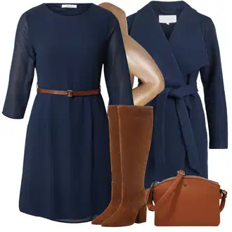 Outfit sa Bež/Zlatni Čarapa Protiv Tromboze/Hulahopke Velike Veličine/najlonke/najlonska čarapa Wolford "Zimski outfit"