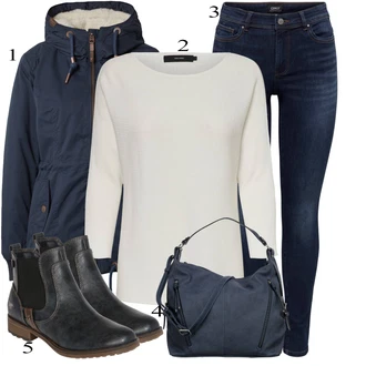 Black Outfits mit Tom Tailor "Zimski outfit"