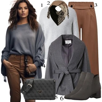 Black Outfits mit Rdeča JdY "Zimski outfit"