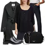 Ležérní outfity s džínami širokými nohavicemi image