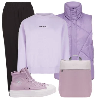 Chuck Taylor All Star Outfit s Šedá Converse "Zimní look"