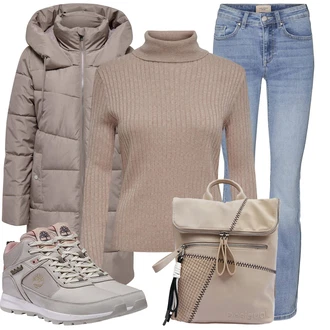 Flared Outfit s Šedá VERO MODA "Zimní look"