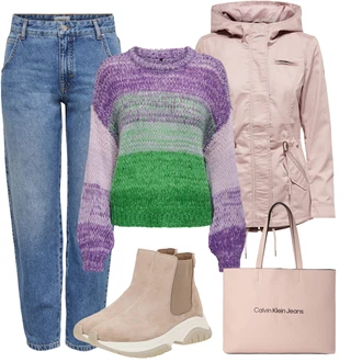 Outfit s Modrá/Světle Modrá Mom Jean/Boyfriend Džínové kalhoty/High Waist Džínové Kalhoty/Dad Džíny/Formální Košile/Baggy Džíny/Girlfriend Džíny/Zužující se Džíny/Vintage džíny/Džíny Volného Střihu Only "Zimní look"