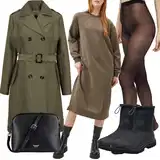 Gumové Kotníkové Boty z Pravé Kůže Outfity image