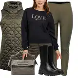 Outfity s latexovými legínami image