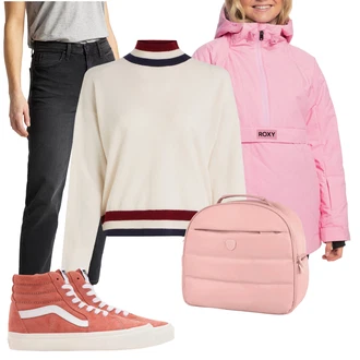 Outfit s Červená/Oranžová Úzká Teniska/Plátěná Teniska/Letní Tenisky/Kožené Tenisky/Vintage Teniska/Skate Bota/Tenisky s Bočním Zipem Vans "Zimní look"