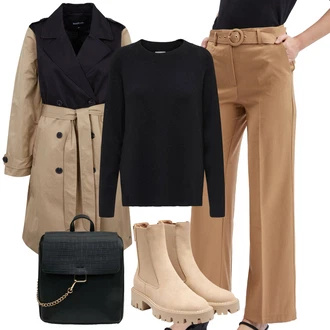 Outfity na zimu s Černá/Tmavě modrá/Bílá Mini batoh/Taška/Pánská taška/Taška Na Notebook/Mini batoh/Brašna orsay "Zimní look"