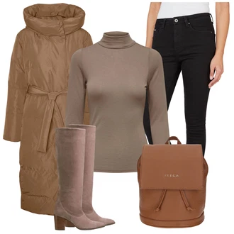Outfit s Hnědá Högl "Zimní look"