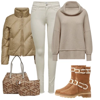 Outfit s Bílá Högl "Zimní look"